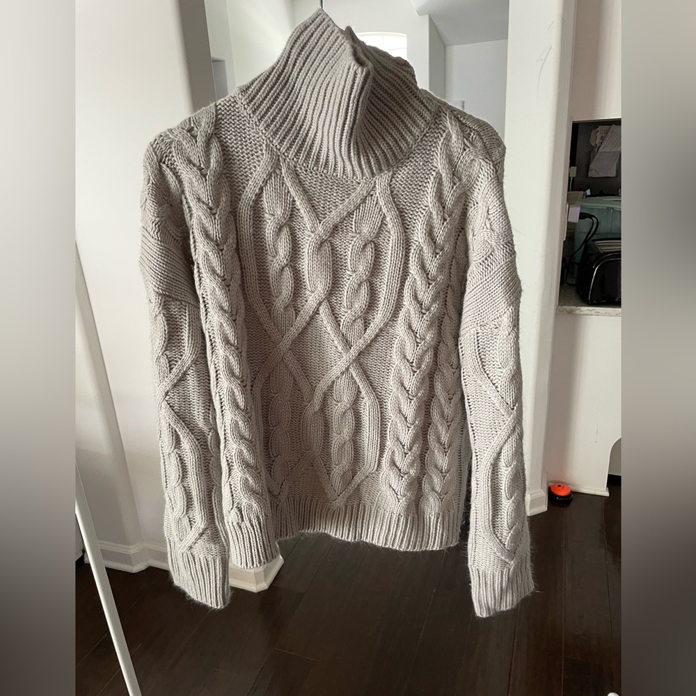 Grey knit cowl-neck Petal & Pup sweater size small/medium